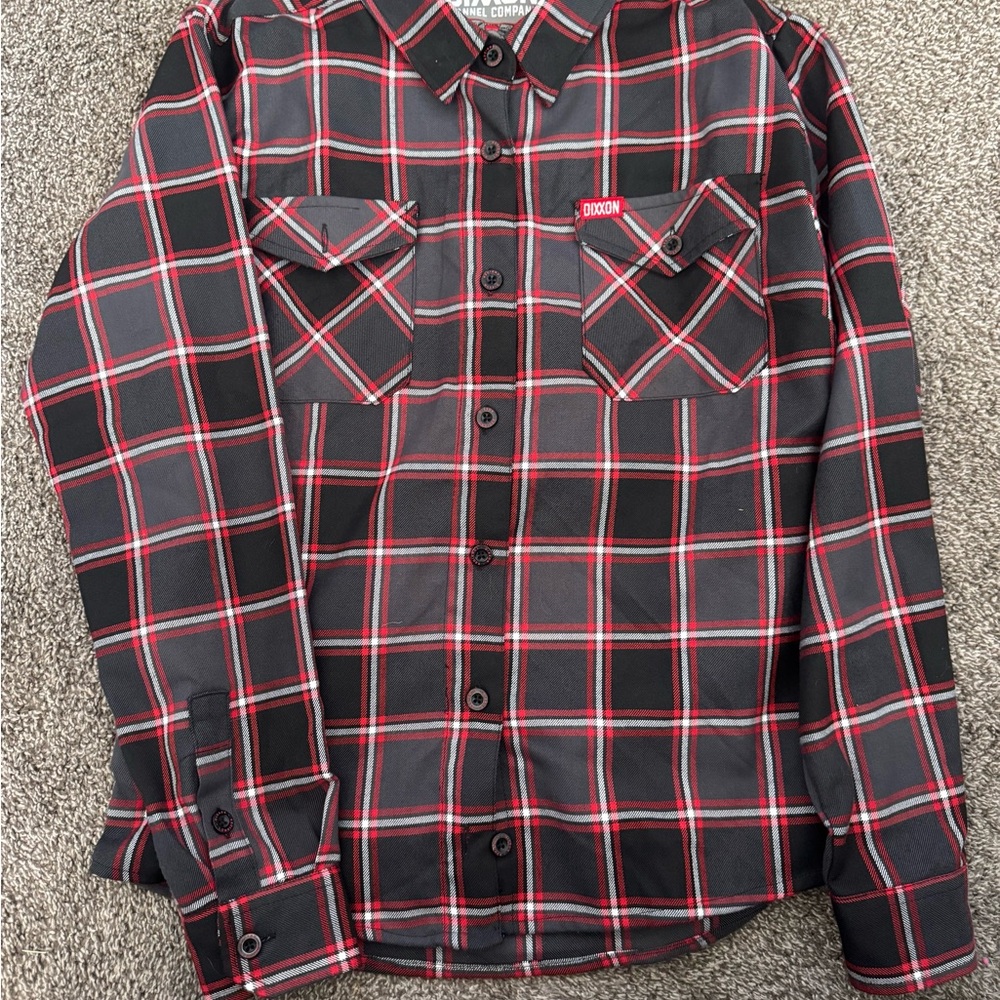 Dixxon Lowrider Women’s Red and Black Plaid Shirt